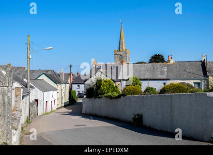 Le village de St Keverne à Cornwall, UK Banque D'Images