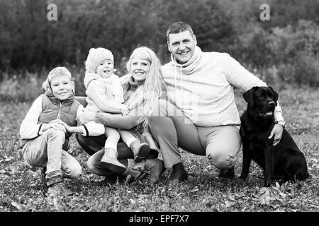 Famille heureuse Banque D'Images