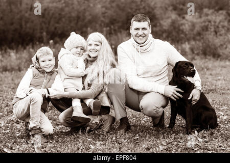 Famille heureuse Banque D'Images