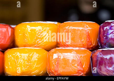 Fromage Edam ronde dans le village d'Edam en Hollande Banque D'Images