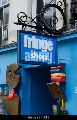 Le Edfringe Shop sur le Royal Mile. Banque D'Images