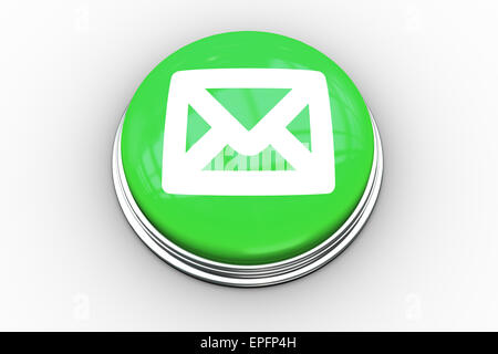 Image composite de l'enveloppe sur le bouton graphique Banque D'Images