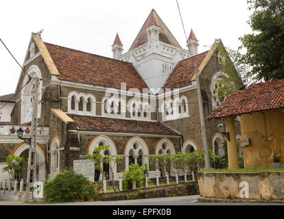 L'église anglicane All Saints ville historique de Galle, au Sri Lanka, en Asie Banque D'Images