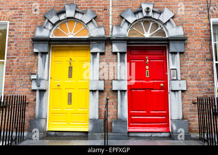 Portes géorgiennes en Irlande Banque D'Images