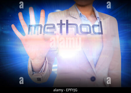 Présentation de la méthode mot Businesswoman Banque D'Images