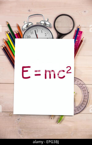 Image composite de la théorie de la relativité Banque D'Images