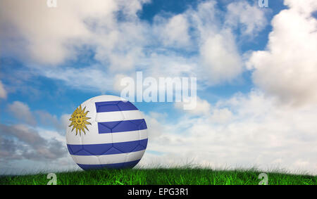 Image composite de couleurs en uruguay football Banque D'Images