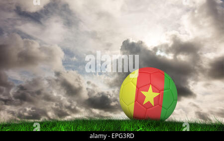 Image composite du football au Cameroun couleurs Banque D'Images