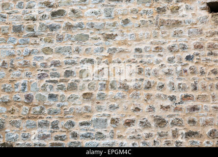 Mur des MCO en béton et pierres Banque D'Images