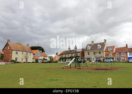 Maisons autour de la place du village à Walberswick Suffolk Angleterre UK Banque D'Images