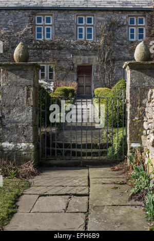 Entrée de Salisbury Hall à Newton en Bowland Banque D'Images