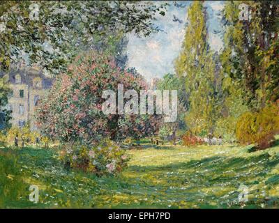 Paysage Claude Monet, du Parc Monceau Banque D'Images