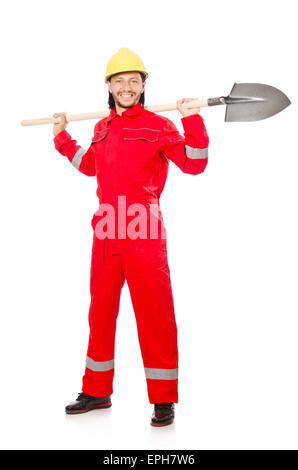 L'homme en rouge avec une combinaison spade Banque D'Images