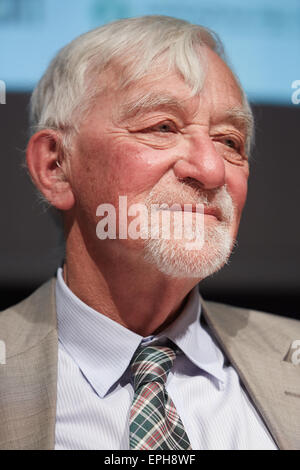 TURIN, ITALIE - 16 MAI : écrivain Lars Gustafsson au Salone del Libro, International Book Fair le 16 mai 2015 à Turin. Banque D'Images