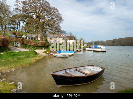 St Clement un petit village sur les rives de la rivière Tresillian juste à l'extérieur de Truro à Cornwall Banque D'Images