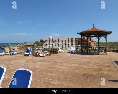 Ramla Bay Hotel & Resort, Malta Banque D'Images