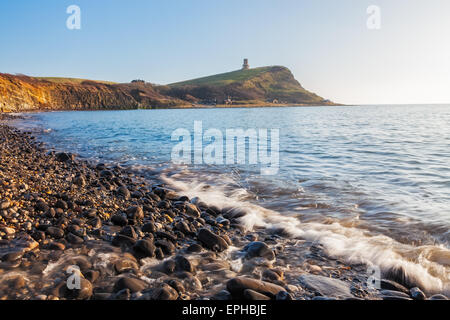 Belle plage de galets à Kimmeridge Bay sur la côte jurassique du Dorset England UK Europe Banque D'Images