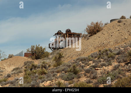 Une photographie de la mine perdue de l'Cheval sentier de randonnée du même nom dans la région de Joshua Tree National Park, en Californie. Banque D'Images