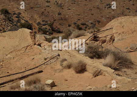 Une photographie de la mine perdue de l'Cheval sentier de randonnée du même nom dans la région de Joshua Tree National Park, en Californie. Banque D'Images