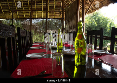 Table à manger à l'hôtel du bison, Donets, karnadaka, Banque D'Images