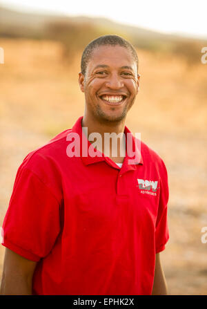 L'Afrique, la Namibie. Fondation AfriCat. Image of guide touristique. Banque D'Images