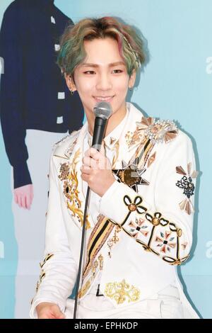 SHINee assister à la conférence de presse pour le prochain concert à Séoul, Corée du Sud, le 17 mai 2015.(La Chine et la Corée du Sud) Banque D'Images