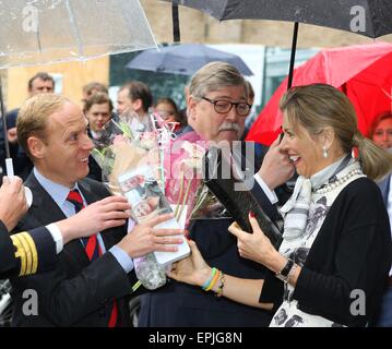 Sm La Reine Maxima assiste à la conférence inaugurale du Professeur Javier A. Couso dans le bâtiment de l'Académie de l'Université d'Utrecht à Utrecht, Pays-Bas, 18 mai 2015. Le professeur Couso pour la période 2014-2016 relatifs à la Fondation Prince Claus Président pour le développement et l'équité PRE/Albert Nieboer/Pays-Bas OUT - AUCUN FIL SERVICE - Banque D'Images