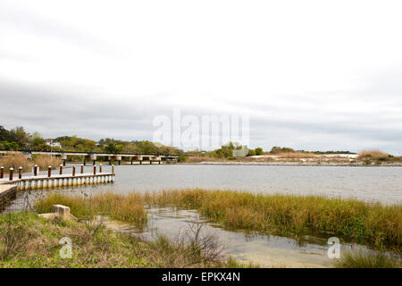 Sur le littoral de Pensacola en Floride Texar Bayou Banque D'Images