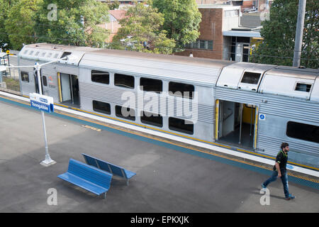 La gare la plus Toongabbie dans l'ouest de Sydney, Australie Banque D'Images