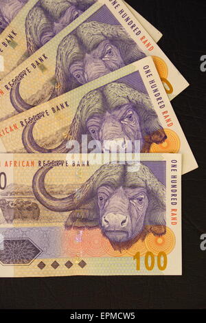 Une centaine de billets de rand, deuxième plus grand projet d'Afrique du Sud. Banque D'Images