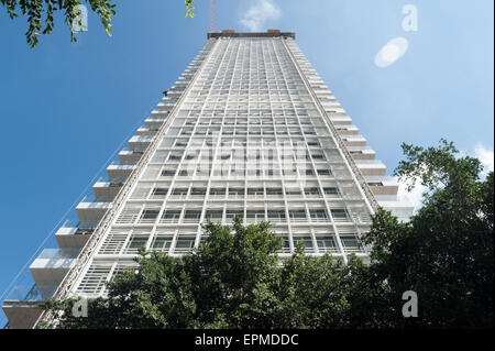 Israël, Tel Aviv, bâtiment conçu par Richard Meier sur le boulevard Rothschild - en construction Banque D'Images