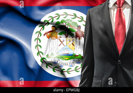 Man in suit du Belize Banque D'Images