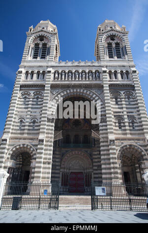 Cathédrale byzantine La Major à Marseille, France Banque D'Images