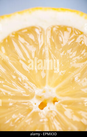 Close up d'un jus de citron mûr Banque D'Images