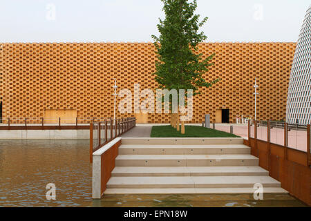 Milan, Italie, 5 mai 2015. Le pavillon polonais à l'Expo 2015. Banque D'Images