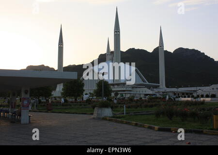 La mosquée Faisal, Islamabad, Pakistan Banque D'Images