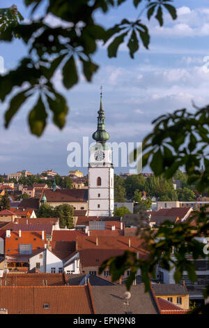 Trebic, ville UNESCO tchèque, l'église de Saint Martin Banque D'Images