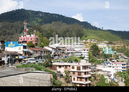 Ville d'Haputale, district de Badulla, Province d'Uva, au Sri Lanka, en Asie Banque D'Images