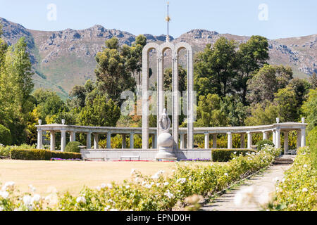 Le Mémorial Huguenot Monument, Franschhoek, Cape Winelands District, Province de Western Cape, Afrique du Sud Banque D'Images