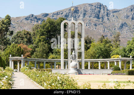 Le Mémorial Huguenot Monument, Franschhoek, Cape Winelands District, Province de Western Cape, Afrique du Sud Banque D'Images