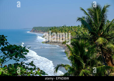 Varkala est ville de Thiruvananthapuram district situé dans l'état indien du Kerala. Banque D'Images