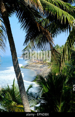 Varkala est ville de Thiruvananthapuram district situé dans l'état indien du Kerala. Banque D'Images