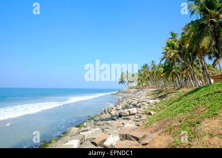 Varkala est ville de Thiruvananthapuram district situé dans l'état indien du Kerala. Banque D'Images