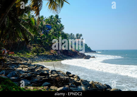 Varkala est ville de Thiruvananthapuram district situé dans l'état indien du Kerala. Banque D'Images