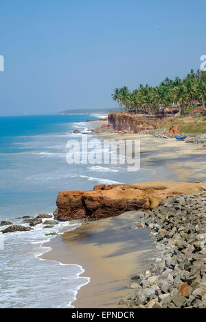 Varkala est ville de Thiruvananthapuram district situé dans l'état indien du Kerala. Banque D'Images