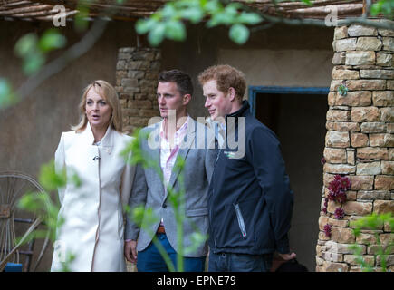 Son Altesse Royale le prince Harry visite la Sentebale 'Hope et Vunerabliity» au jardin RHS Chelsea Banque D'Images