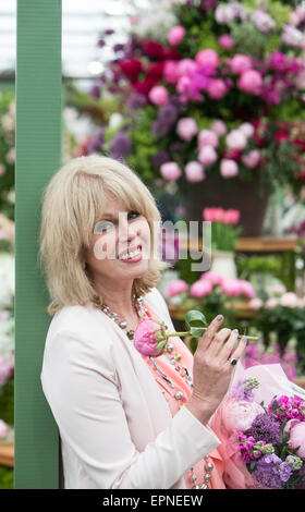 Activiste militant,actrice,et écrivain,Joanna Lumley au RHS Chelsea Flower Show 2015 Banque D'Images