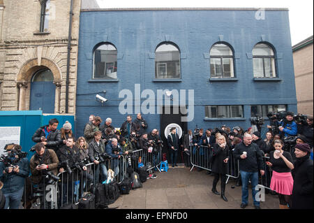 Les célébrités arrivent à SARM Studios pour enregistrer l'aide de bande unique 30 "Ils savent que c'est Noël.' La nouvelle aide de bande 30 chanson et musique vidéo fera ses débuts sur 'The X Factor' résultats montrent le dimanche soir (16Nov). Comprend : Voir Où : London, Royaume-Uni Quand : 15 novembre 2014 Crédit : Daniel Deme/WENN.com Banque D'Images