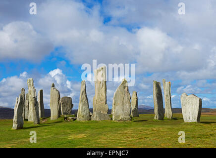 L'Callanish Stones, Isle Of Lewis, Hébrides extérieures, en Écosse, Royaume-Uni Banque D'Images