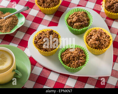 Muffins d'avoine aux courgettes Banque D'Images